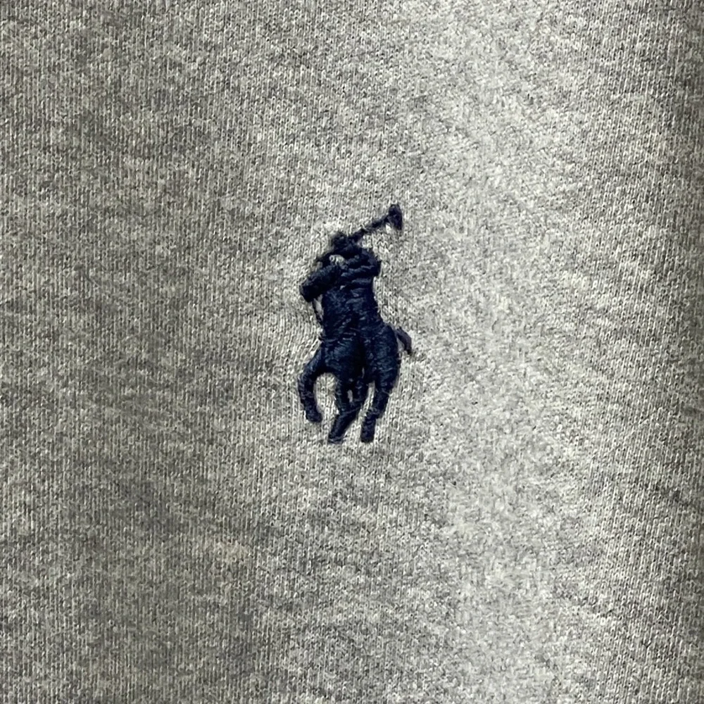 Polo Ralph Lauren Men's‎ 3XL Gray Polo Navy Embroidered Pony Preppy Classic - Picture 3 of 12
